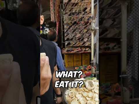 Trying Dried Whey in an Isfahan Bazaar!