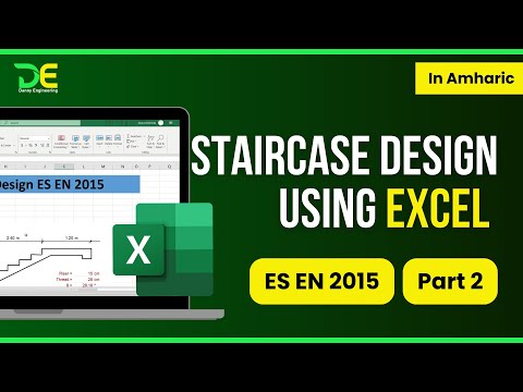 Staircase Design Using Excel Template ES EN 2015 | 2 of 2 Eurocode