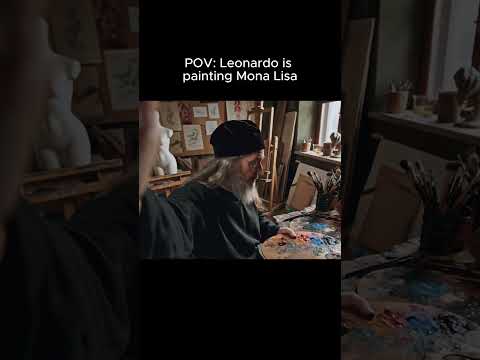 POV: you're trying to paint Mona Lisa #ai #pov #stories #veo3