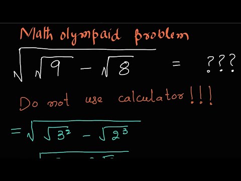 A nice radical problem| Math Olympiad problem