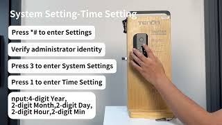 How to Set Time on Tenon B7 Smart Lock | System Settings Guide #smartdoorlock #tenon