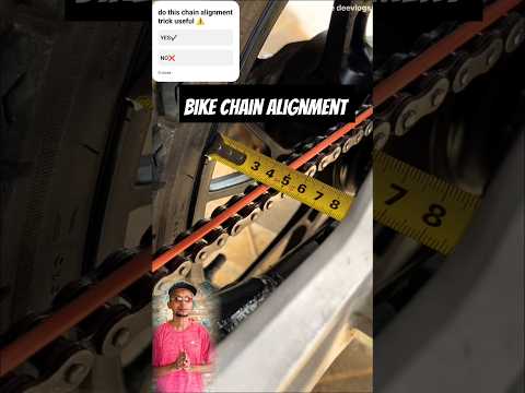 Measurement tape and chain alignment| bike service part 2