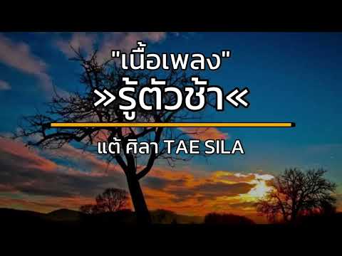 [เนื้อเพลง] รู้ตัวช้า - แต้ ศิลา TAE SILA สมน้ำหน้าตัวเอง ที่มันรู้ตัวช้าไป 🎧🎼