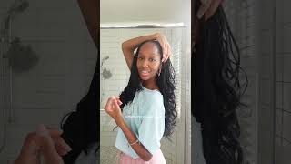 Do you like it? 🤭✨ #newhairstyle #braids #braidstyles #protectivestyles #frenchcurls