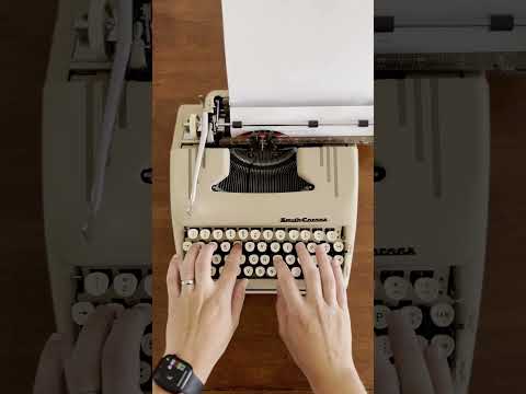 1960s Smith Corona Silent Super Typewriter #vintage #asmr #nostalgia #typewriterrevolution