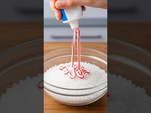 I put 3 inches of toothpaste on the salt