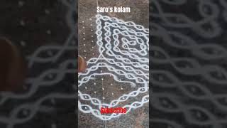 #beginnerskolam /#easykolam /#shortsfeed /#shortvideo /#15dotskolam /#3dkolam /@saroskolam