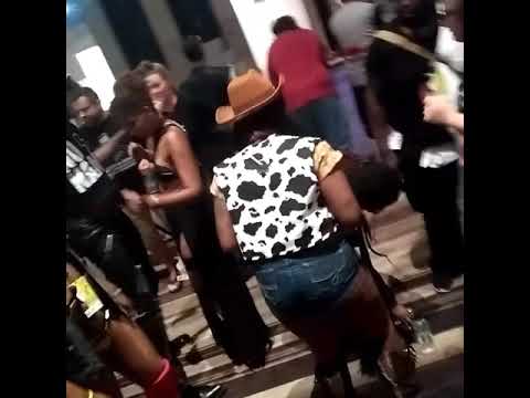Partying at night at Dragoncon 2019.