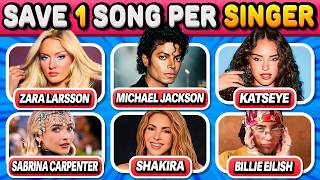 SAVE ONE SONG PER SINGER 🎶 6 SONGS PER SINGER | Music Quiz 2026