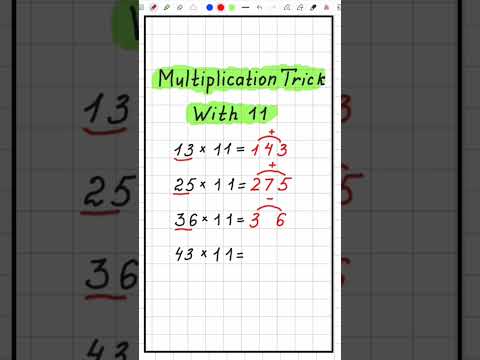 Multiply by 11 in Seconds! | Math Trick 🔥