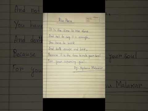 Rise Above Poem