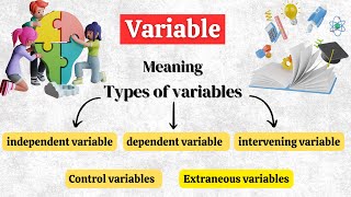 Variable in research | Types of variables in research