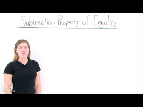 What's the Subtraction Property of Equality?