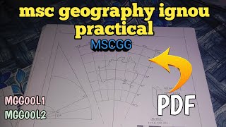 Msc geography practical IGNOU || MSCGG practical IGNOU || IGNOU practical file