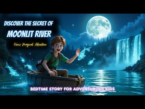 The Adventure of the Moonlit River 🌙✨ | A Calming Bedtime Story for Kids with Soothing River Sounds