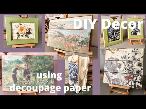 DIY Home Decor using scrap wood | Thrift Flips | JRV Decoupage Paper