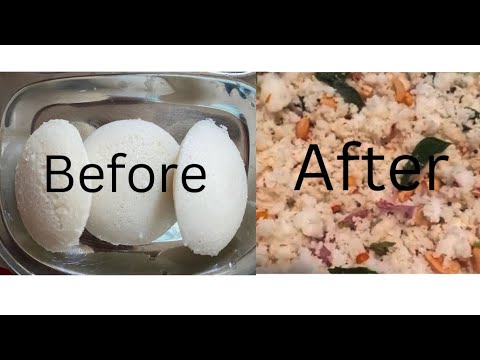 Breakfast or Dinner recipe || How to prepare Simple Idli Upma With left over Idli # idliupma #recipe