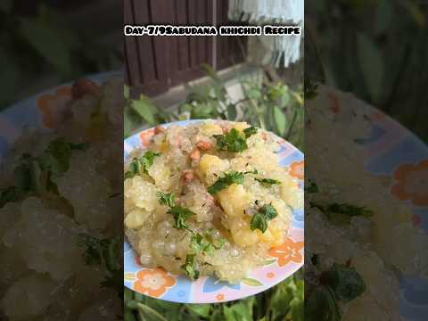 Day-7/9 Sabudana Khichdi Rec6🌸 #NoOnionNoGarlic #NavratriRecipes #HealthyEating #NavratriVrat