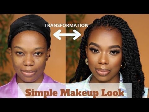 Watch Me Transform- Simple Makeup Look For Black Women | Woc