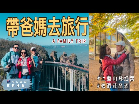 【放閃】帶爸媽去旅行｜🇦🇺 悉尼藍山美景｜這個 Airbnb 竟然有 ....｜🍷去酒莊試酒｜Blue Mountains｜澳洲生活 EP48｜廣東話（中文字幕）