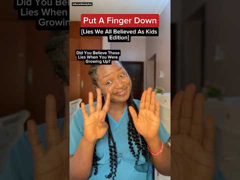 Put a finger down? Lies we all believed as kids edition #shorts #liesedition #fingerdown #putafinger