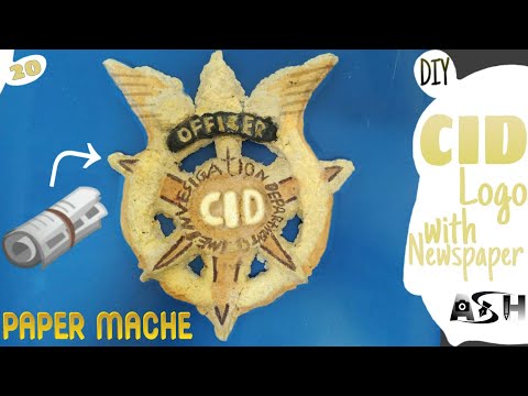 Making CID 2  logo with newspaper
