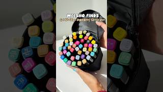 Meesho finds : Get these 48pcs highlighter/sketch pens under ₹250 #youtubeshorts #meeshofinds #viral