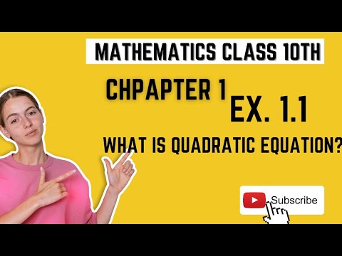 10th class | Chapter 1 | Quadratic Equation #10thclassmath #quardraticequation