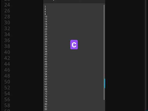 C program to print All even numbers from 1 - 100 . #cprogramming  #clanguage  @switchcoder418