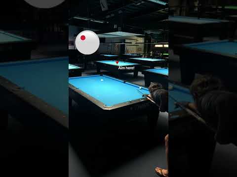 How to easily kick the cue-ball 3 rails #shorts