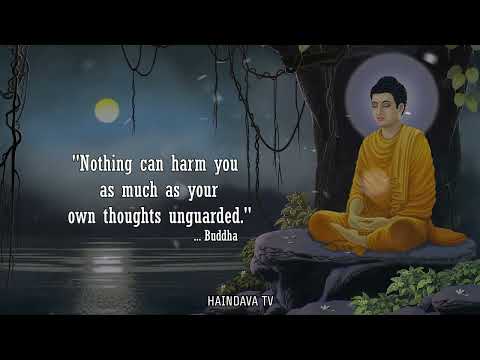 Buddha quotes on positive Thinking| Music for Yoga & Meditation | AUM Chanting | Haindava Tv