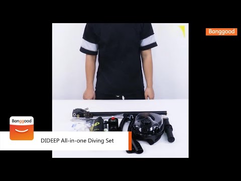 How To Set Up DIDEEP All-in-one Diving Set 0.5L Oxygen Cylinder Diving Goggles - Shop on Banggood