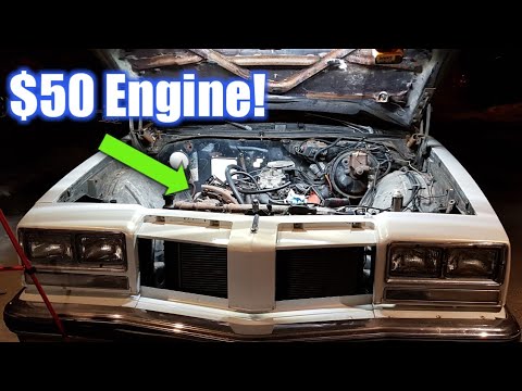 Attempting to start the $50 260 Olds engine!