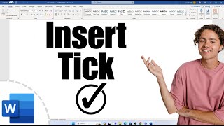 How To Insert A Tick (Checkbox) In Word - MAC