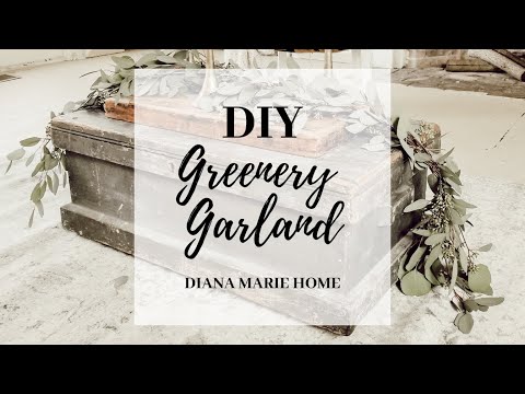 Easy and Affordable fresh DIY Greenery Eucalyptus Garland