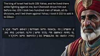 Complete Mesha Stele Reading (A.K.A. Moabite Stone) | English & Moabite Parallel | c. 850 BCE