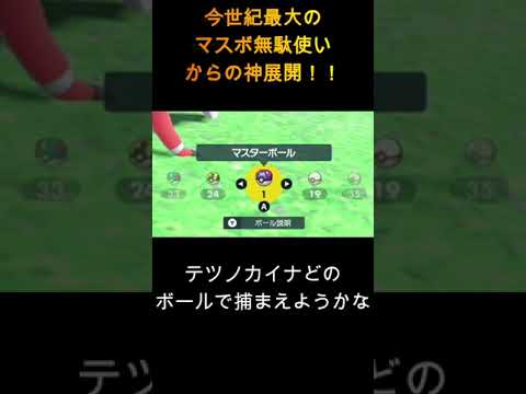 【ポケモンSV】ポケモン初心者、今世紀最大のマスボ無駄使いの後に0.5%の確率を引いてしまう