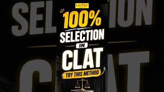 Try This Method for Selection in CLAT 2027 #shorts #clatpreparation