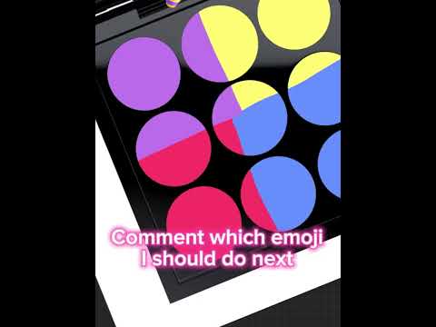 Making pallets based on emojies! {🪶#therian #makeup #preppy #preppyyyy #trending 🐾}