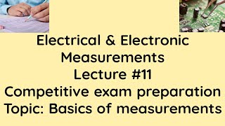 GATE Electrical and Electronic Measurements KSEB AE KPTCL KPCL TNPCL Important MCQ & Concept_ECE EEE