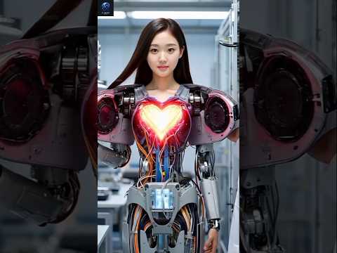 Humanoid Robot show's her inside body part | AI Shot Studio #shorts #humanoidrobot #youtubeshorts