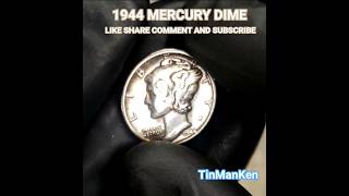 1944 MERCURY DIME.  #COINCOLLECTING