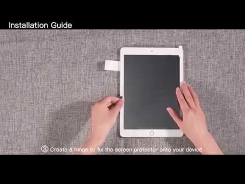How to install screen protector on your iPad or tablet (SPARIN A09)
