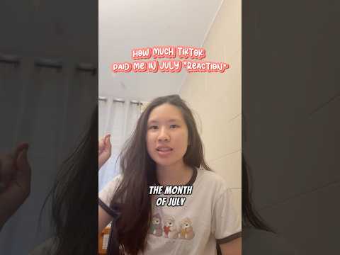 MY FIRST FAT TIKTOK PAY CHECK JULY 2025