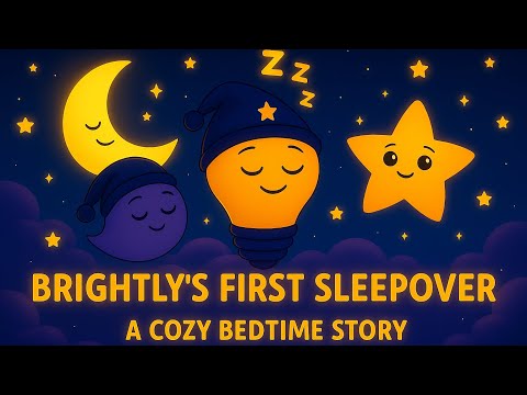 Brightly’s First Sleepover 🌙 | A Cozy Bedtime Story for Kids