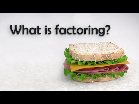 What is factoring?