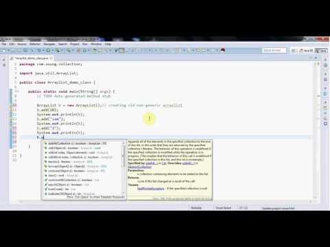 Java Collection ArrayList Program first