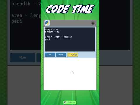 Calculating Area & Perimeter of a Rectangle in Python #python #quiz #programming #games