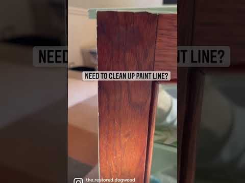 How to Clean Up Paint Lines | Furniture Makeover Tips | Ecofriendly Home DIY