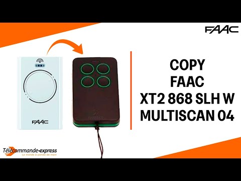 How to Copy a FAAC XT2 868 SLH WHITE Remote to a MULTI SCAN 04 Cloning Remote